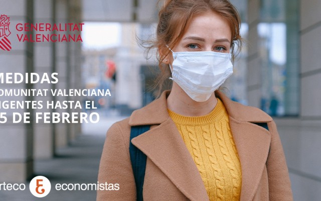 Medidas COVID-19 de la Generalitat Valenciana hasta el 15 de febrero