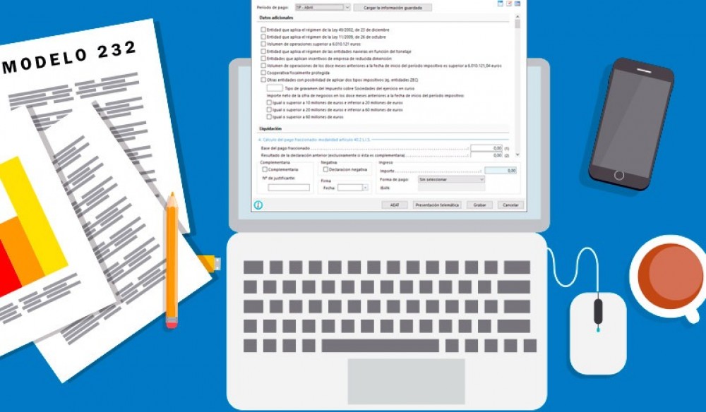 Modelo 232 de declaración informativa de las operaciones vinculadas y con paraísos fiscales